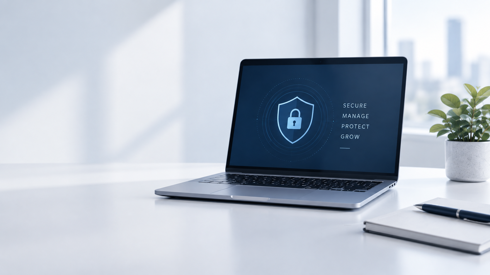 System bezpieczeństwa informacji ISO 27001 przedstawiony w nowoczesnym środowisku pracy